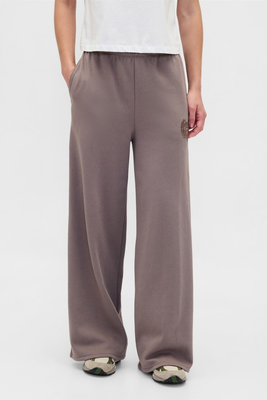 Pantalón Deportivo Baggy Wide Leg Mujer Plymouth Rock