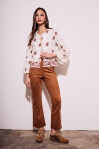 Blusa Bordada Print