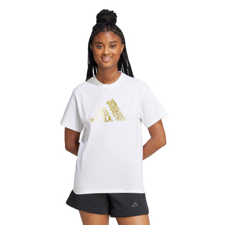 Remera de Mujer Adidas Tech Metallic Graphic Blanco