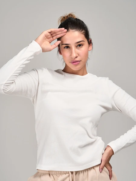 T-SHIRT SLOWLY TS011 C.BASE BLANCO