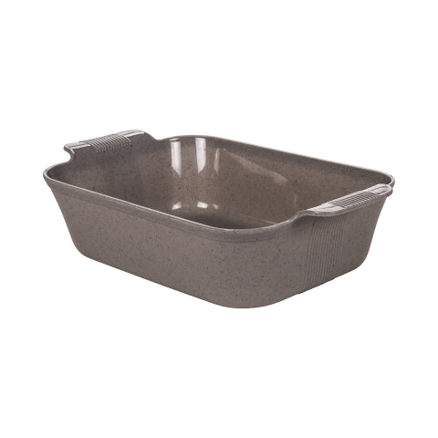 Fuente Plástica Gourmet Rectangular con Asas 2,5 Lts GRIS