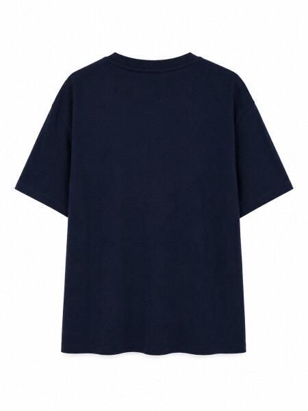 REMERA NAUPLIA PRINTED II AZUL OSCURO