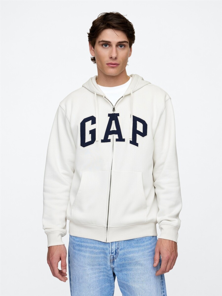 Canguro Con Cierre Logo Gap Hombre - Carls Stone 