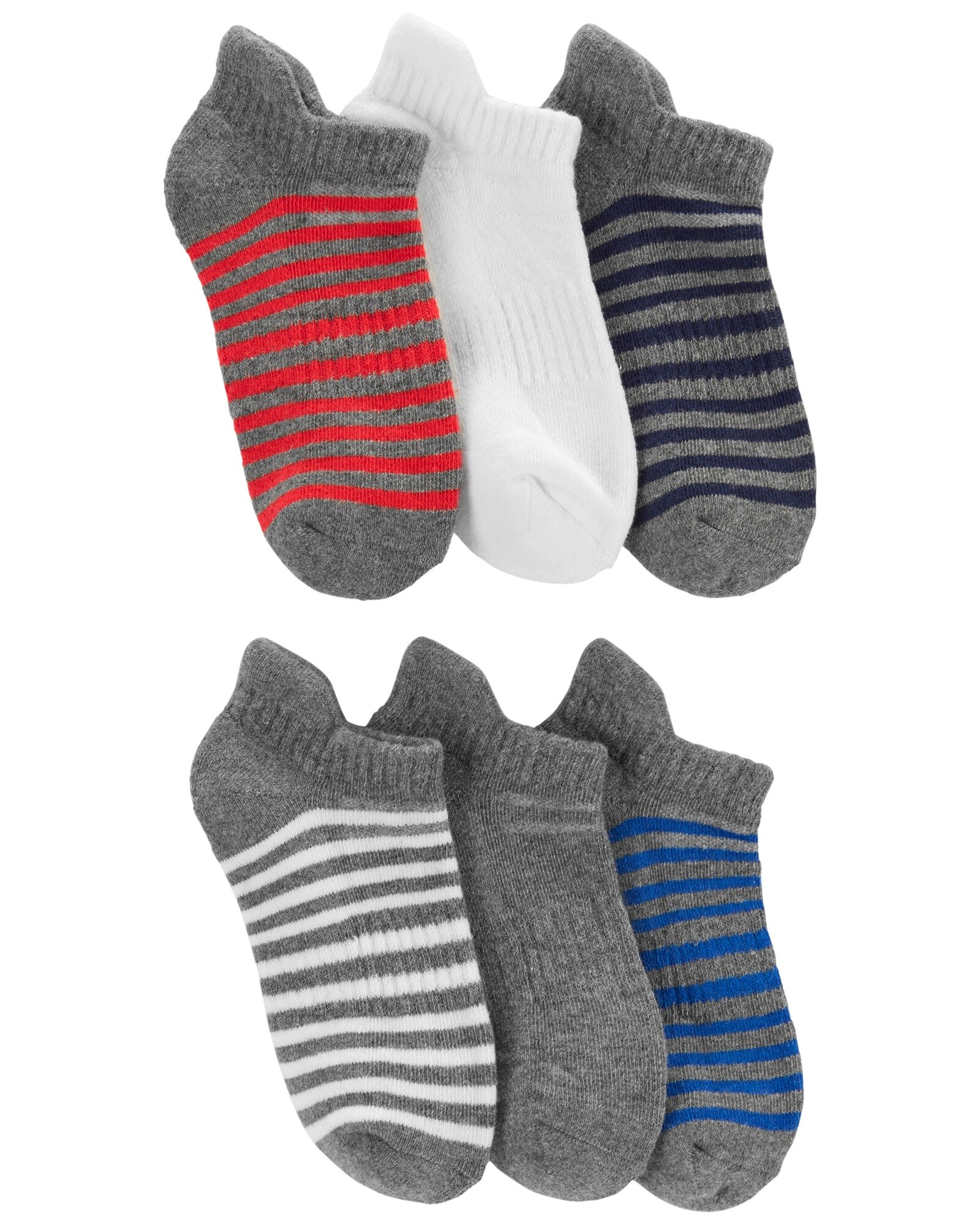 Pack seis pares de medias tobilleras de algodón Sin color
