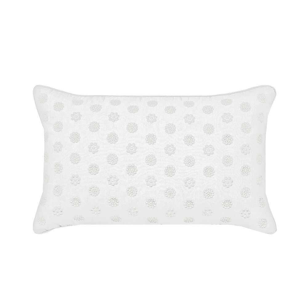 Almohada Col. Finezza Eloise Blanco 30x50