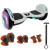 Skate Electrico Hoverboard Musica Bluetooth Luz Patineta 10" Variante Color Blanco