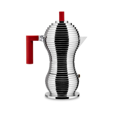 ALESSI PULCINA CAFETERA ESPRESSO 6TZ MICHELE DE LUCCHI ROJA INDUCCION ALESSI PULCINA CAFETERA ESPRESSO 6TZ MICHELE DE LUCCHI ROJA INDUCCION