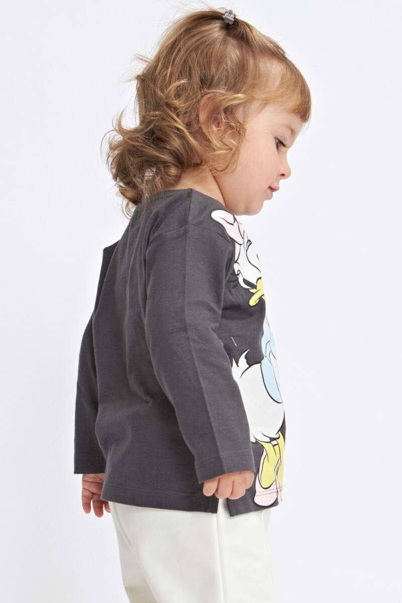 Camiseta ml estampa Gris Oscruo