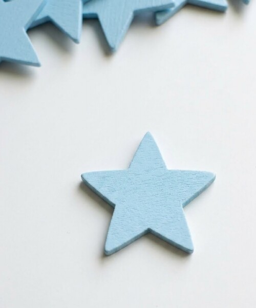 Tag estrella c/adhesivo 2x2 cm. - CELESTE Tag estrella c/adhesivo 2x2 cm. - CELESTE