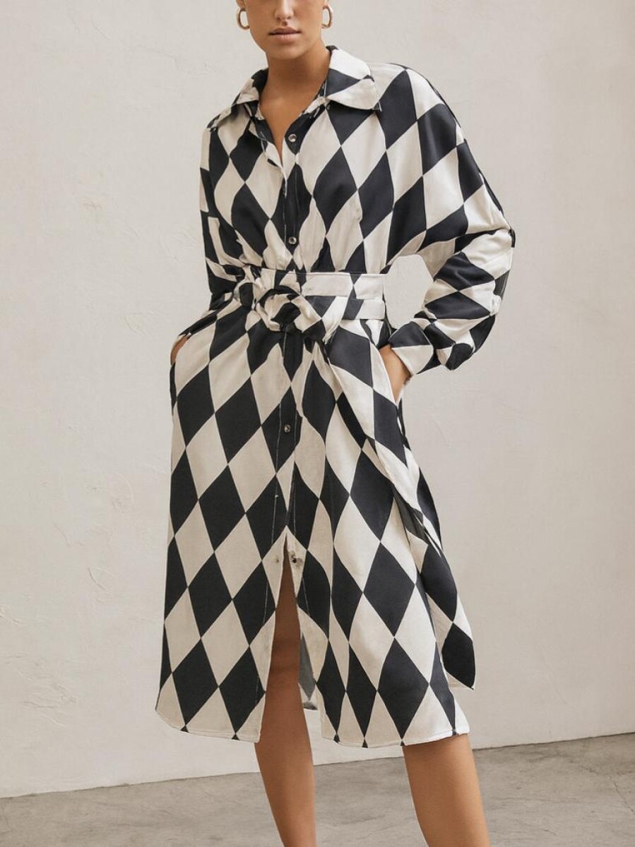 Vestido Geométrico - Estampado 