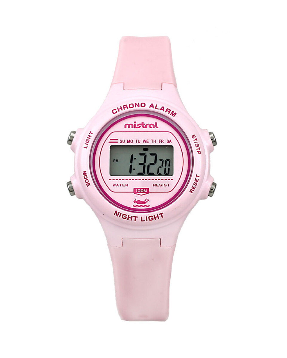 Reloj Mistral Deportivo Silicona Rosa 