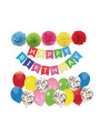 DECORACION HAPPY BIRTHADY SET X35PC ROSADO