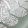 Manta para sillón y cama con diseños semicírculo verde 300cm