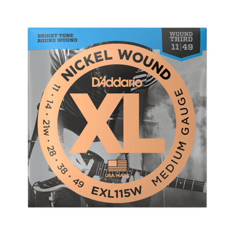 Encordado Electrica Daddario Exl115w Nic.wound 11-49 Encordado Electrica Daddario Exl115w Nic.wound 11-49