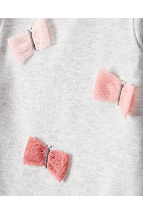 Set dos piezas de algodón, pantalón y body, diseño mariposas Sin color