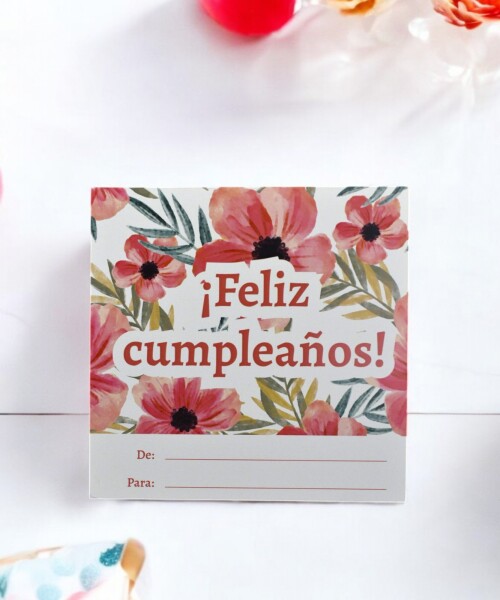 Tarjeta cumpleaños 10x10. DISEÑO 12