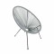 Silla Simil Ratan Ovalada Gris