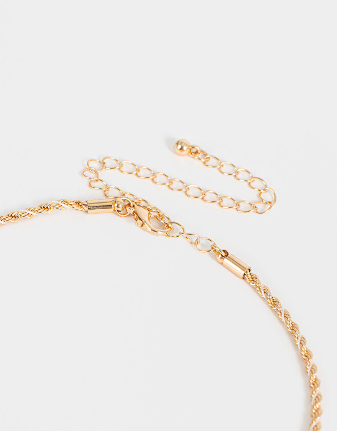 Collares Cortos Con strass Collar Corto Con Dije Trébol - Combinacion Multicolor