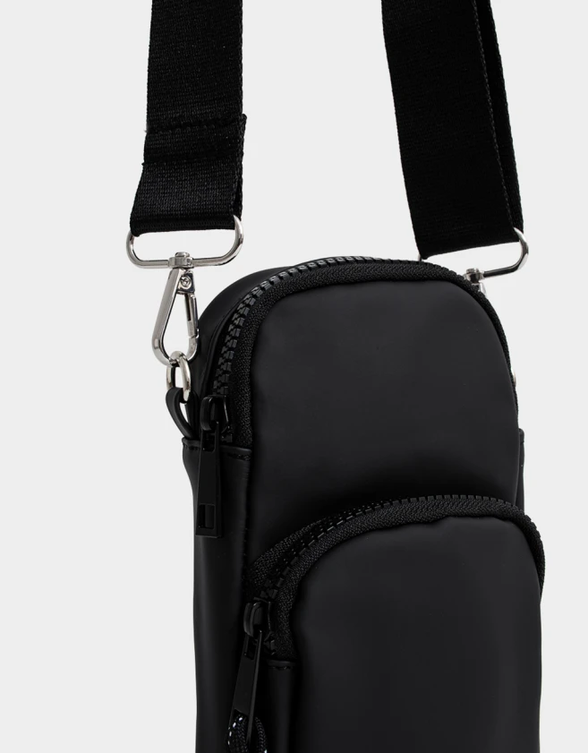 Complemento Marroquinería Deportivo Pouch Engomado - Negro