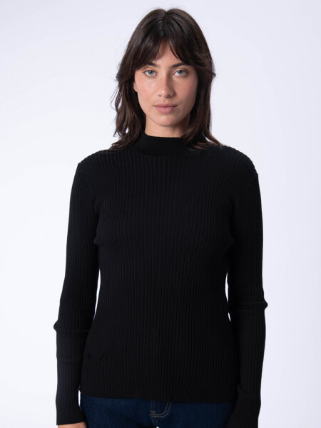 Remera manga larga punto Negra