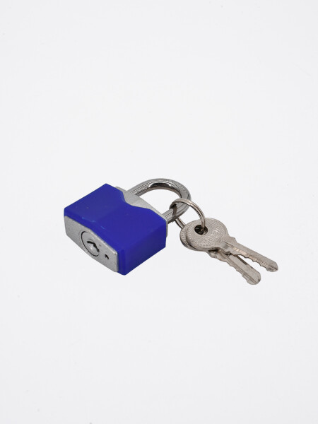 CANDADO PARA MALETA CON LLAVE MULTICOLOR.