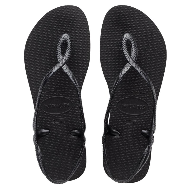 Sandalias Havaianas Luna FC Mujer Negro