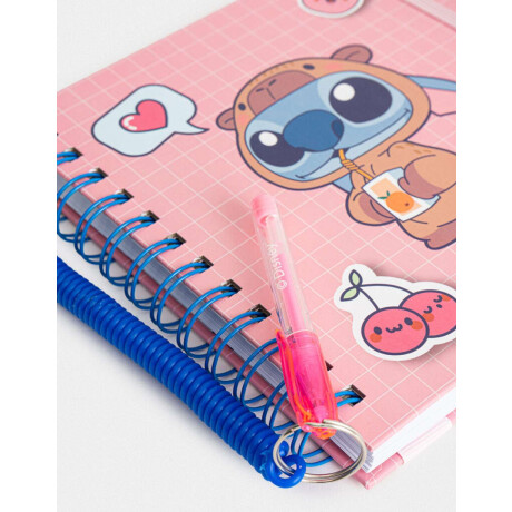 Cuaderno ''stitch Capybara'' Fucsia Medio