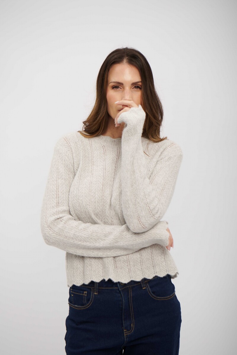 BUZO ELVA GRIS CLARO