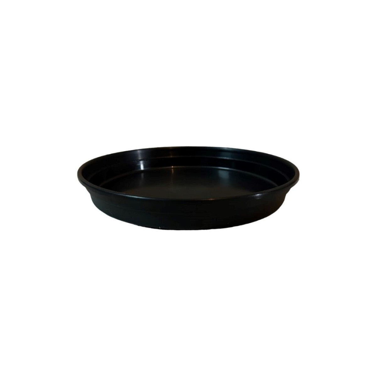 PLATO MACETA REDONDO 26CM - NEGRO 