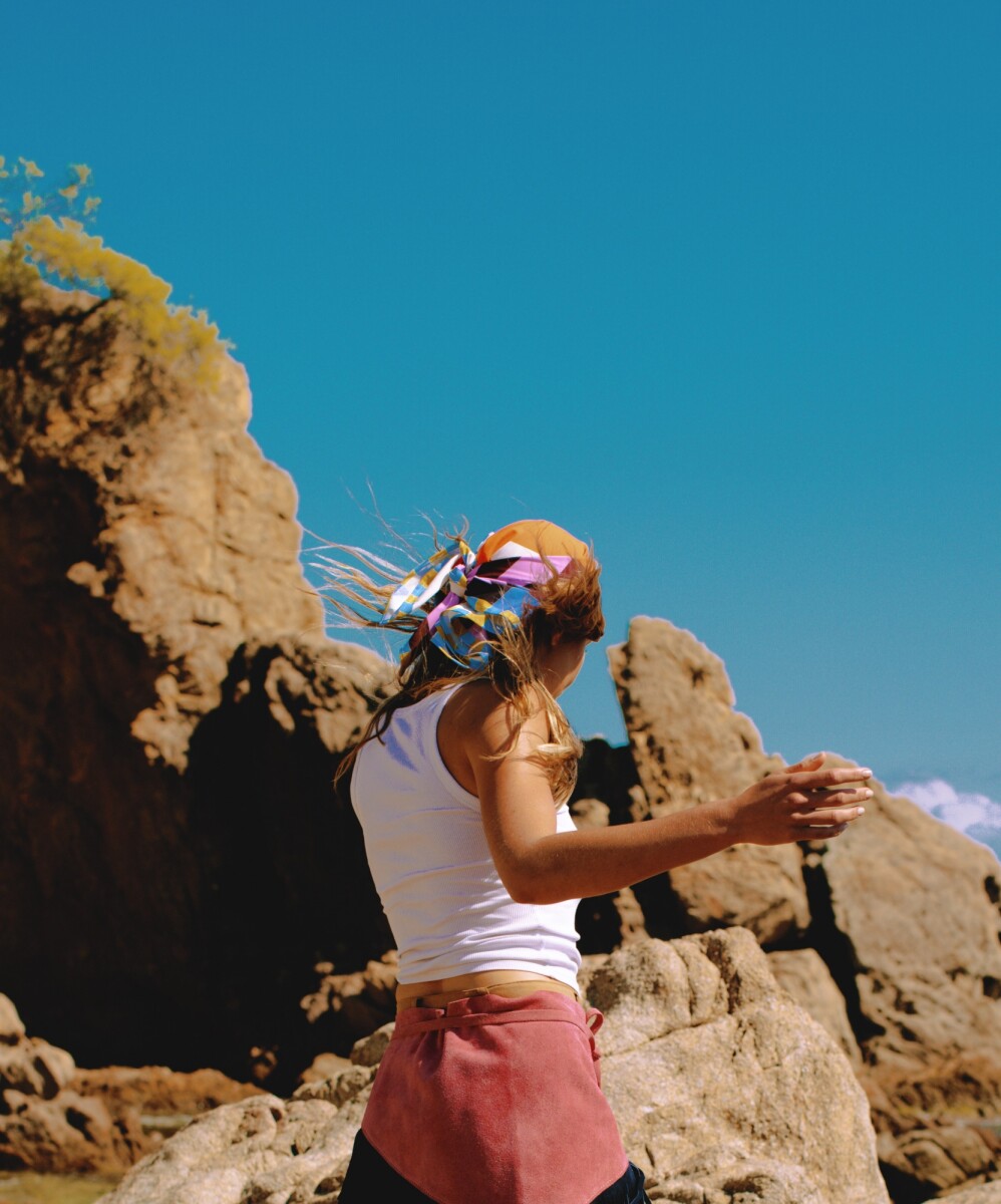 Bandana Navajo - Naranja / Rosa 