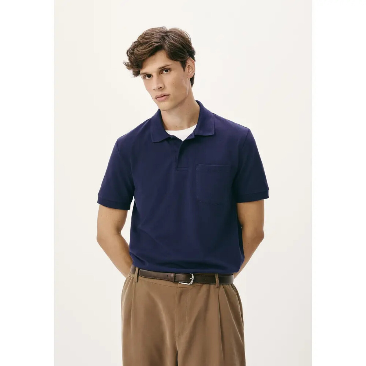 CAMISA POLO MM MASC - AZUL ESCURO 