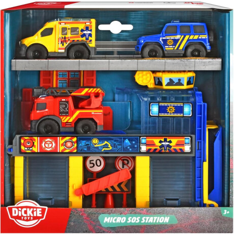 Dickie Toys - Estación de rescate Micro SOS con 3 coches de juguete Mercedes-Benz Dickie Toys - Estación de rescate Micro SOS con 3 coches de juguete Mercedes-Benz