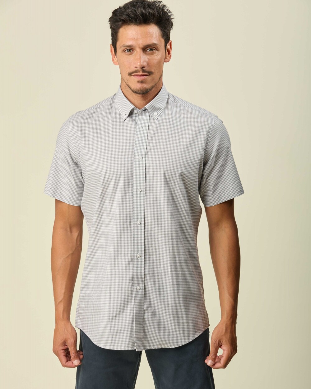 Camisa Manga Corta Cuadros