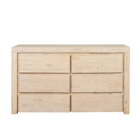 COMODA 6 CAJONES MADERA-ACACIA NATURAL-BEIGE NEWPORT