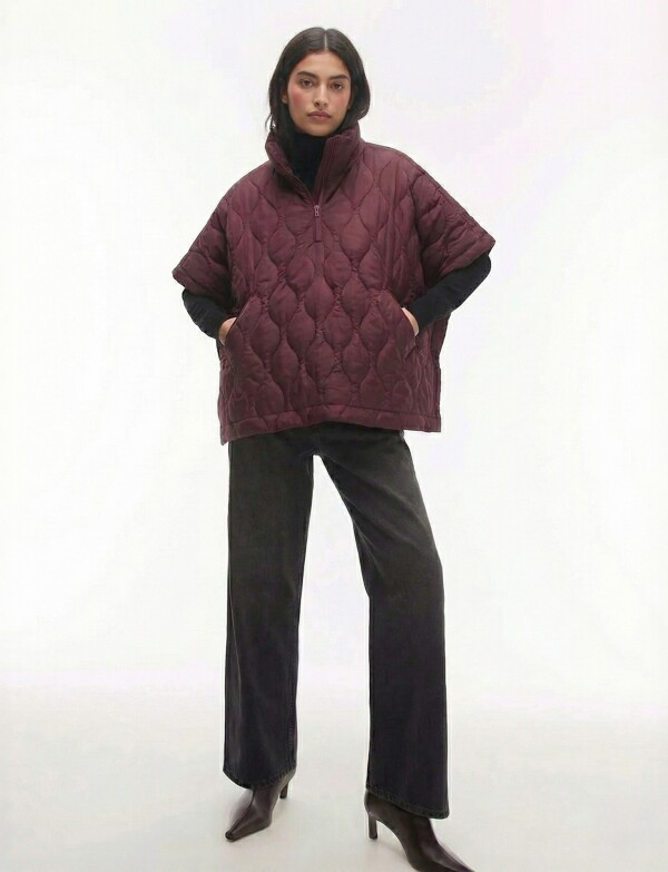 Poncho Capitoneado BORDEAUX