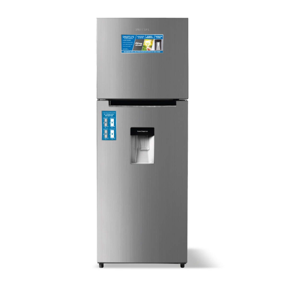 REFRIGERADOR FRÍO SECO CON DISPENSADOR INVERTER 249L - SILVER 