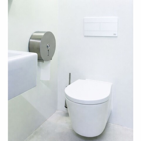 Placa pulsadora Oli Slim blanca para cisterna embutir Placa Pulsadora Oli Slim Blanca Para Cisterna Embutir