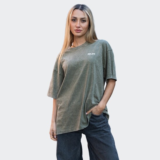 Remera Relajo Call Me Verde