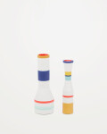 Juego de 2 jarrones de cerámica multicolor Elumi 24,5 cm