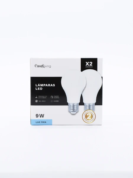 LAMPARITA LED SET X 2 LUZ FRÍA BLANCO