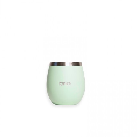 Mate Con Tapa De Acero Inox brio Redondo Menta