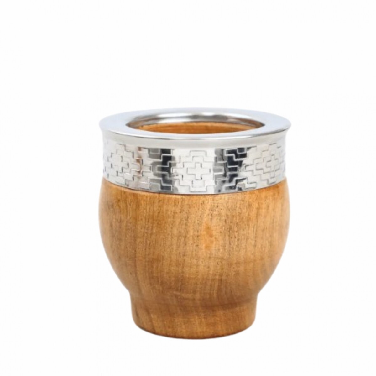 MADE IN URUGUAY MATE IMPERIAL ALPACA Y BRONCE - MADERA 