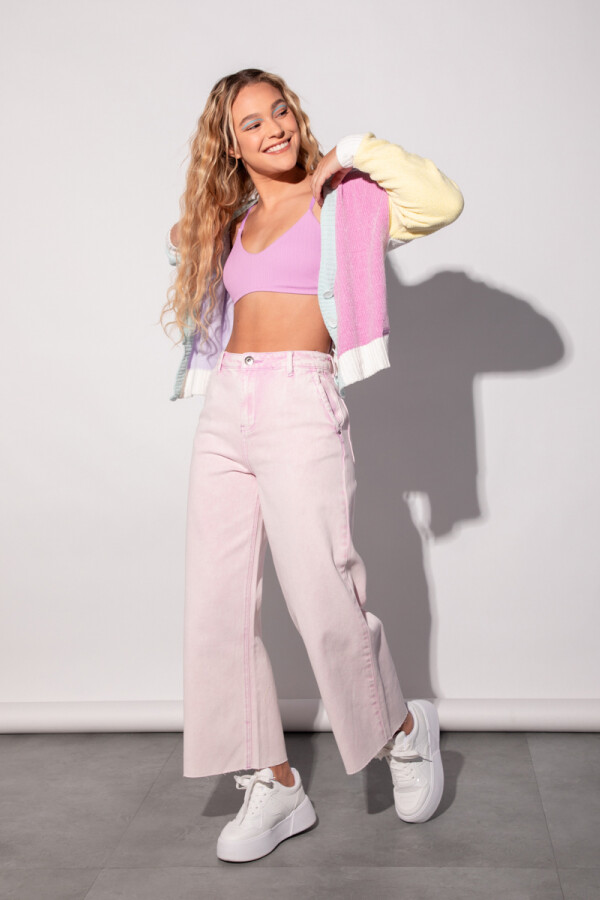 Jeans skinny color rosa pastel – COMFORT JEANS