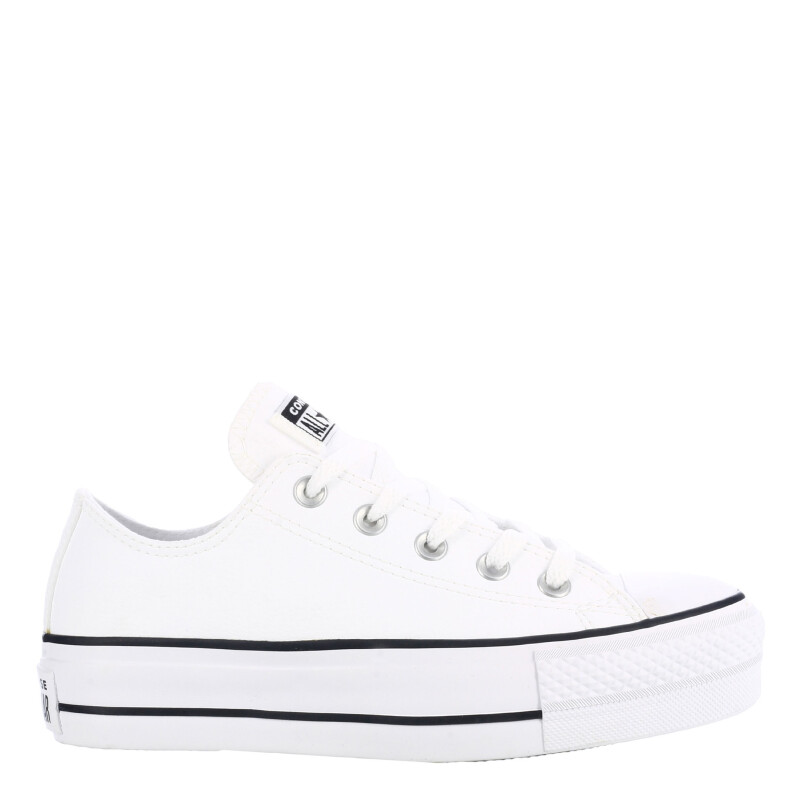 Championes Unisex Converse Plataforma Chuck Taylor Lift Blanco - Negro