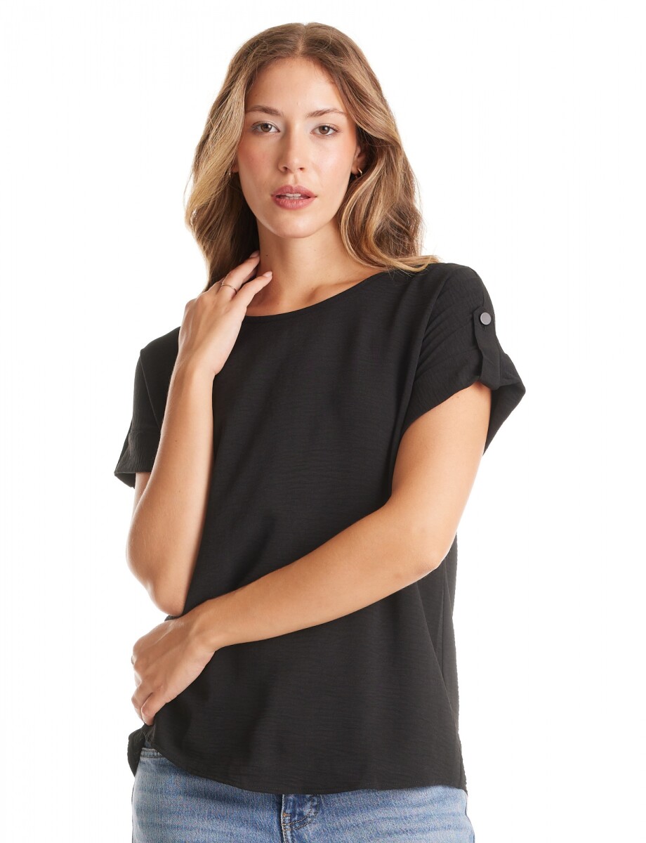 Blusa Crepe - Negro 