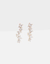 Aros Colgantes Cortos Strass Aros Colgantes Con Cubic - Dorado
