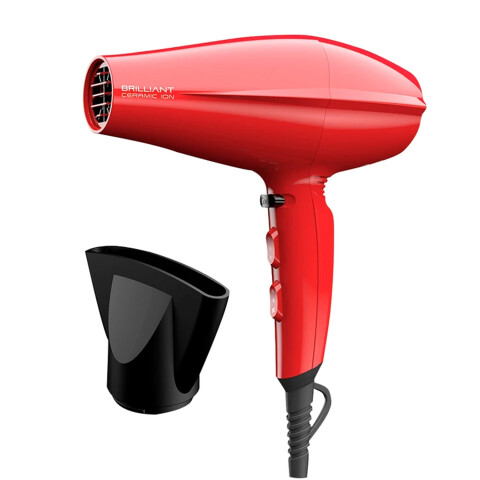Secador De Pelo Ga.ma Italy Brilliant Ceramic Ion 2200 W SECADOR GAMA BRILLIANT CERAMIC ION ROJO