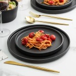 PLATO DE POSTRE STONEWARE D20x2CM TOKIO NEGRO PLATO DE POSTRE STONEWARE D20x2CM TOKIO NEGRO