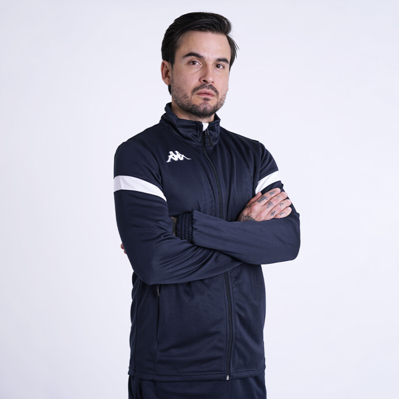 Buzo Futbol Kappa4Soccer Dalcito Hombre Blue Marine/white