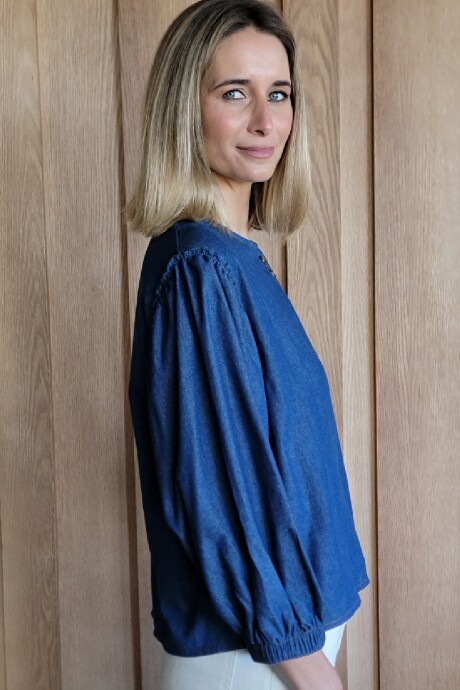 Camisa Melón Denim Azul
